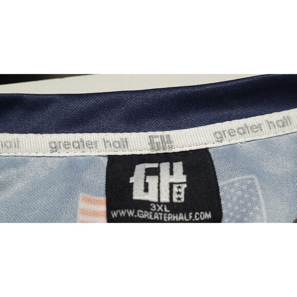 GREATER HALF AMERICAN PRIDE APPAREL USA JERSEY 2ND AMENDMENT FLAG MENS 3XL NWOT - Picture 5 of 6